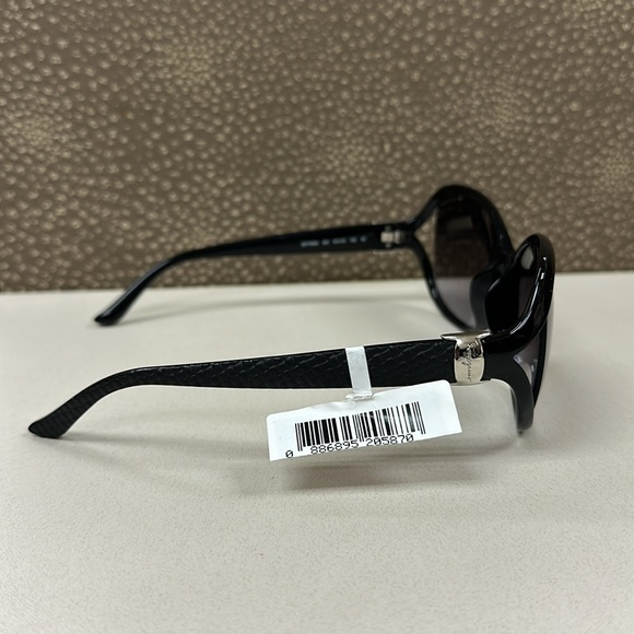 ???NEW Salvatore Ferragamo 61mm Round Black Sunglasses main image 6